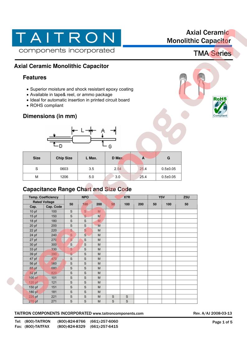 TMAS100K50NPO-XX-TR30