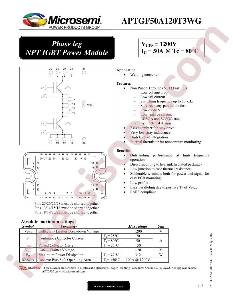 APTGF50A120T3WG