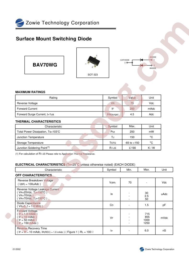 BAV70WG