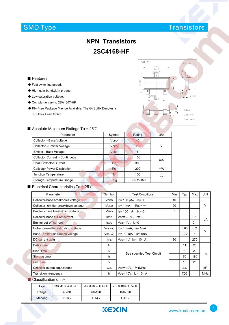 2SC4168-GT3-HF