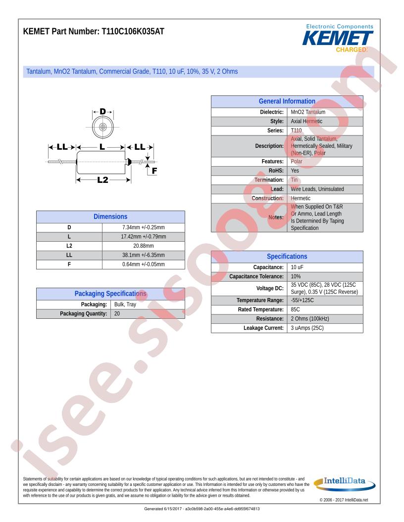 T110C106K035AT