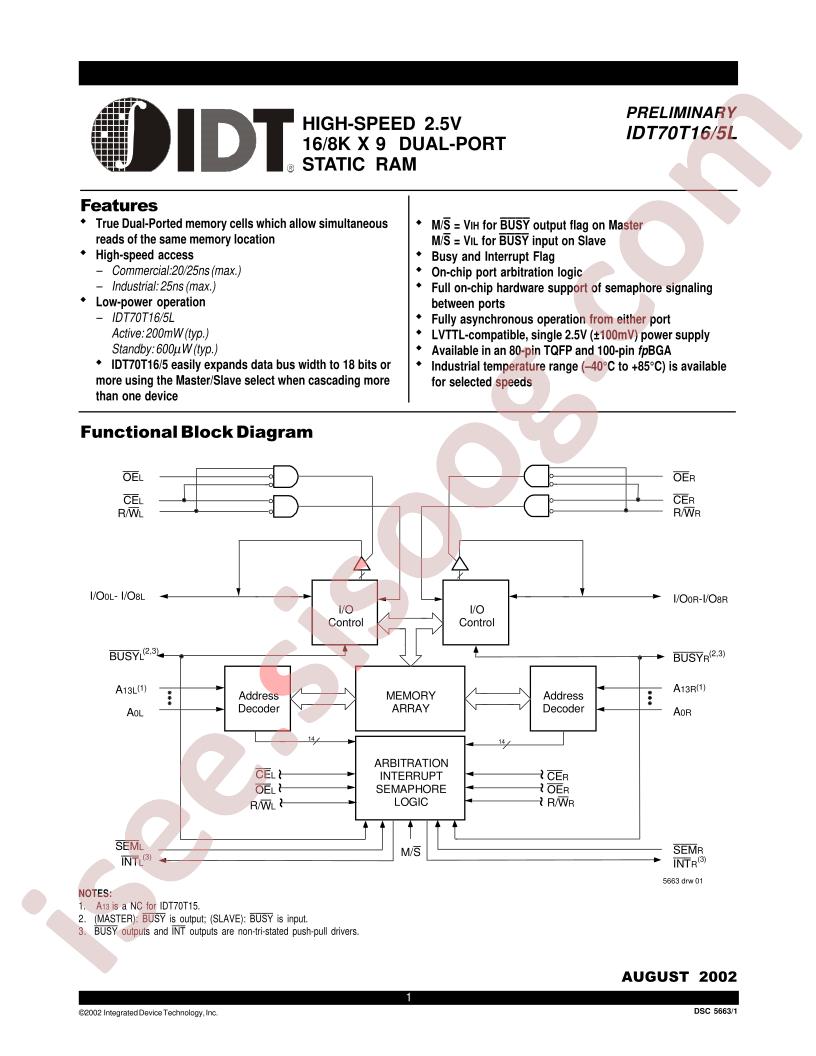 IDT70T16