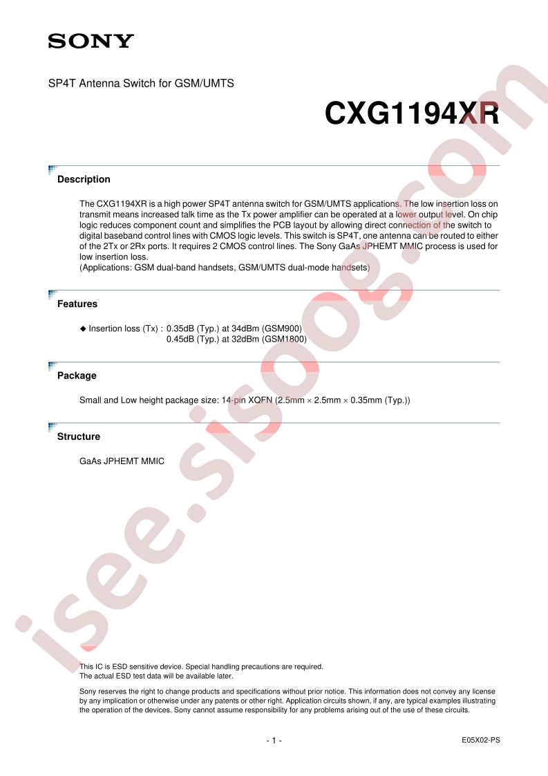CXG1194XR