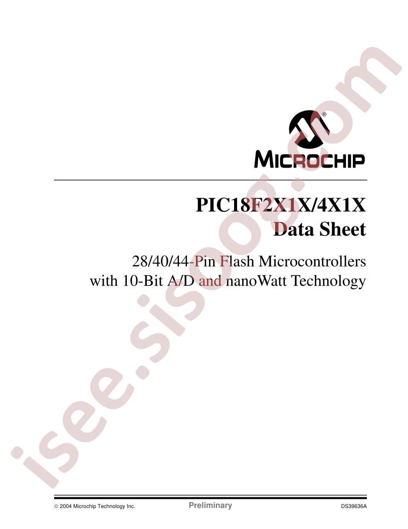 PIC18F2X1X