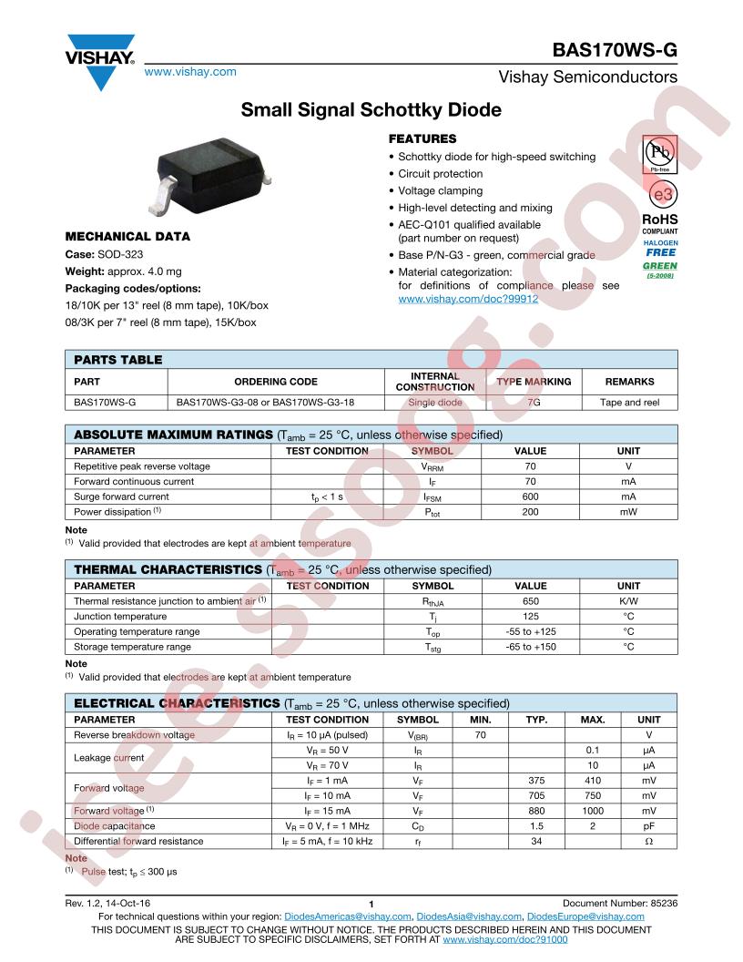 BAS170WS-G