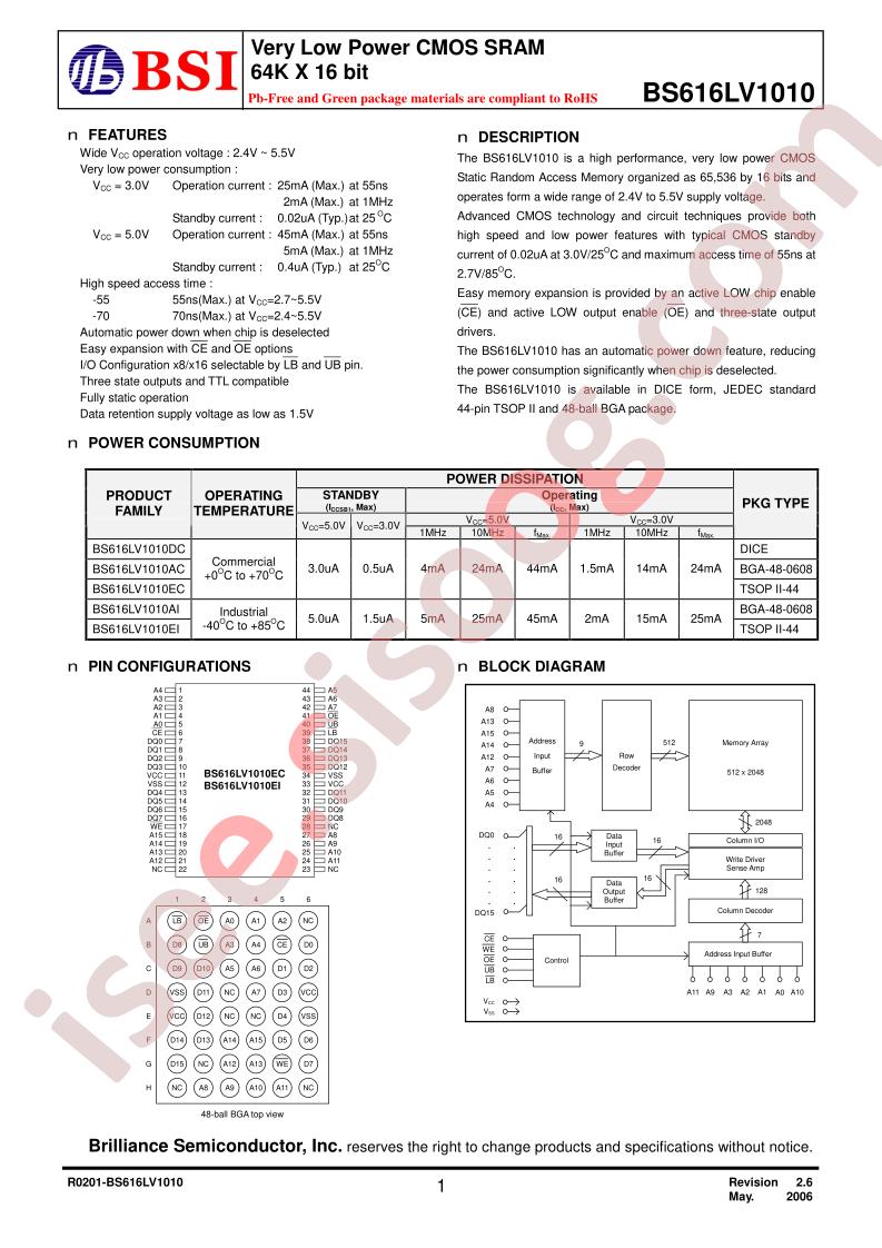 BS616LV1010