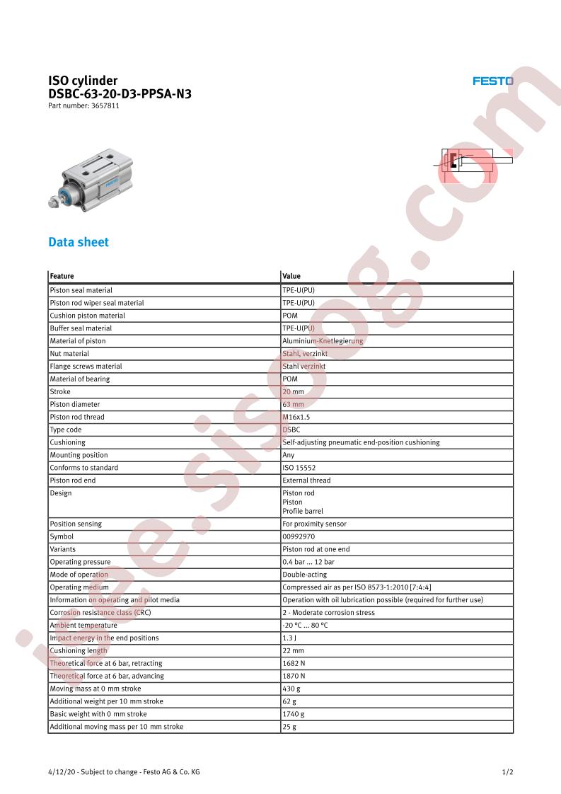 DSBC-63-20-D3-PPSA-N3