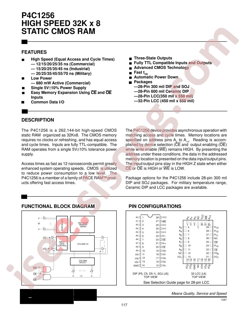 P4C1256-12CMB