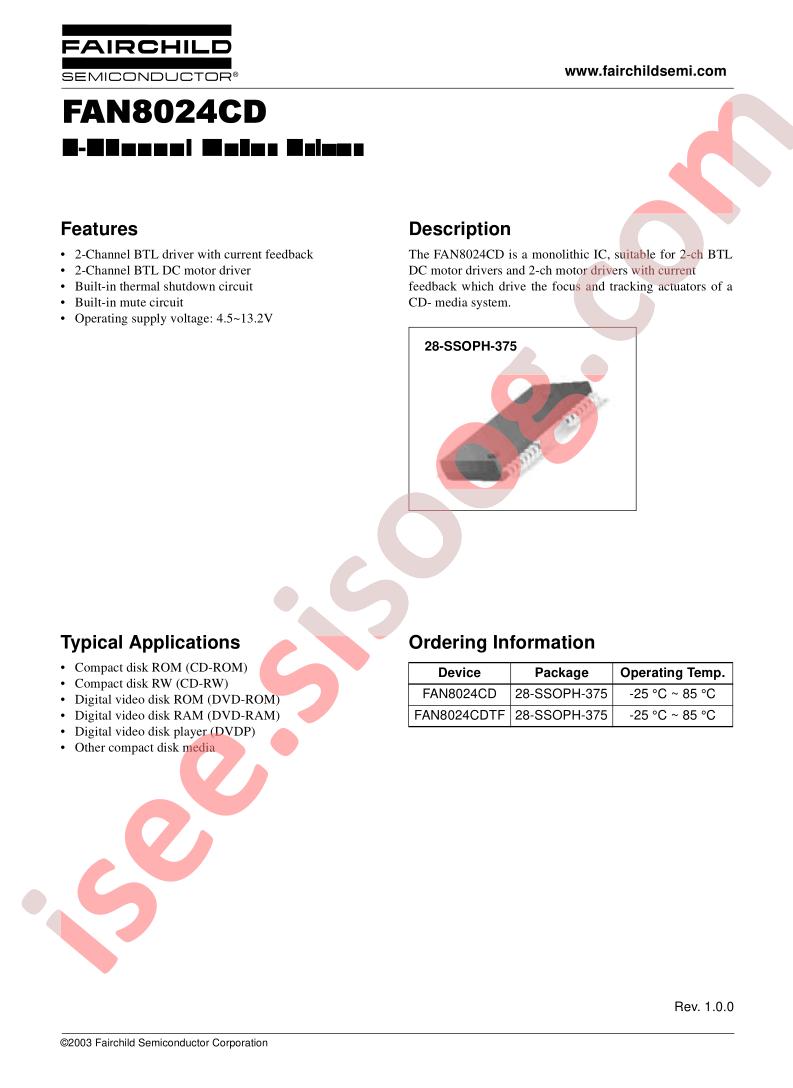 FAN8024CDTF