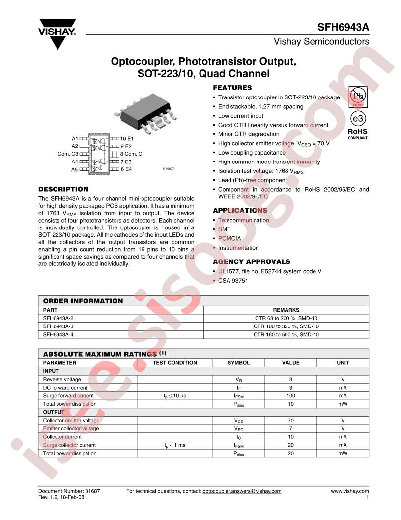 SFH6943A