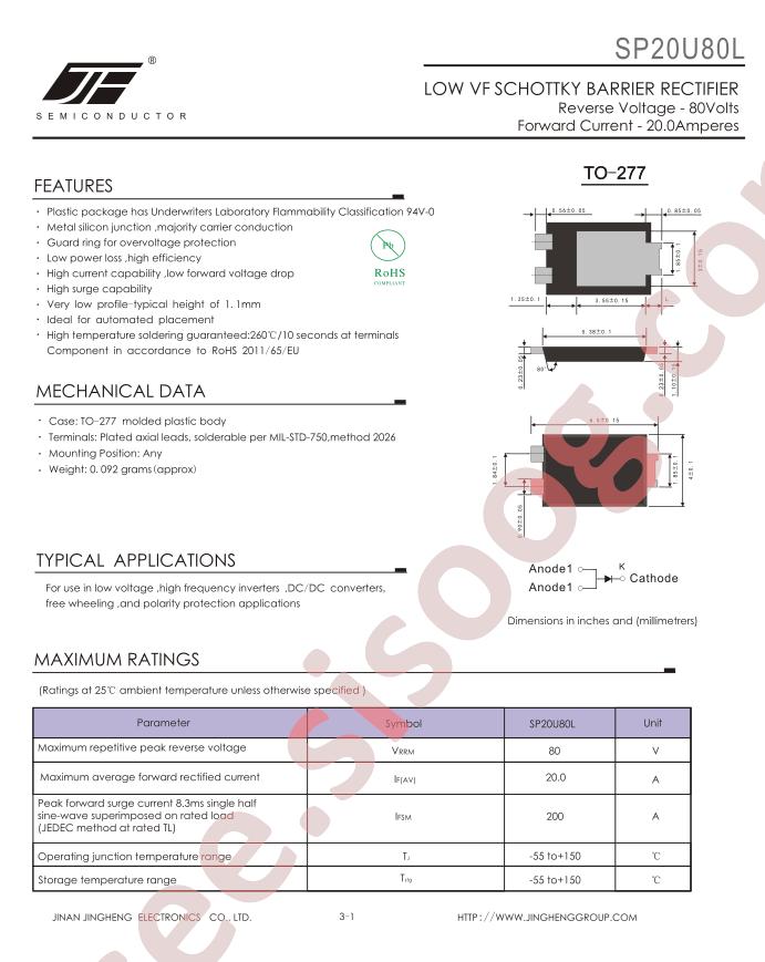 SP20U80L-TO-277