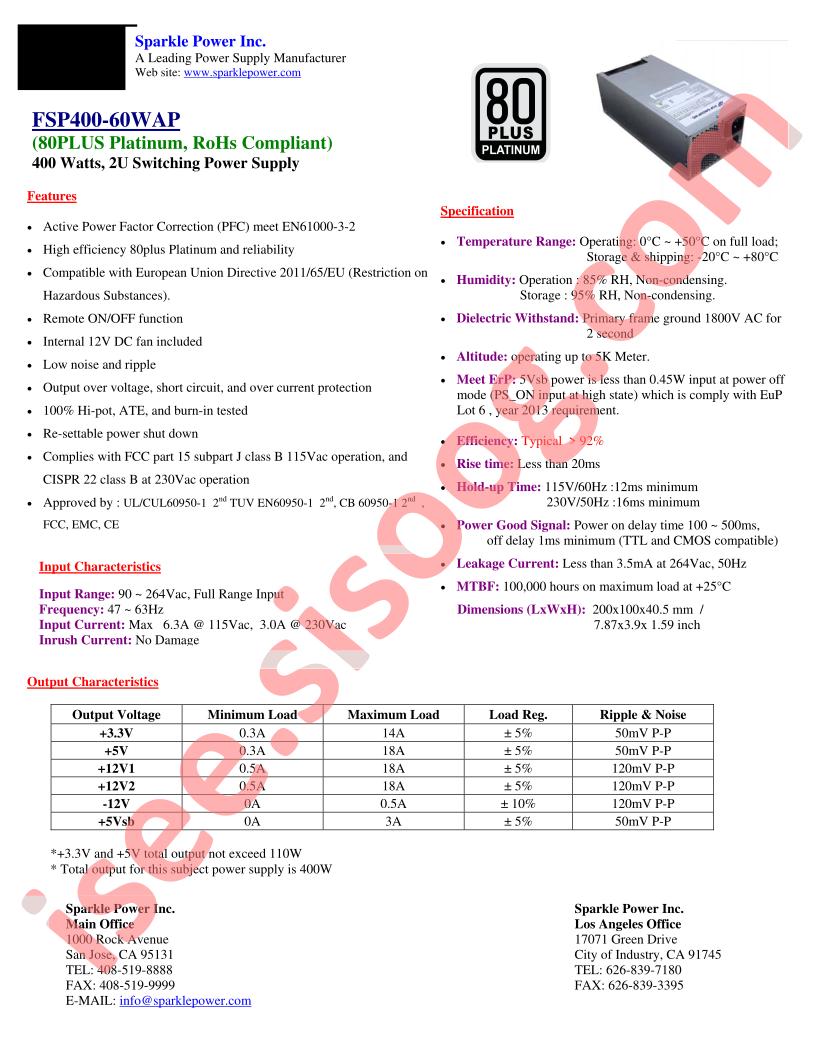 FSP400-60WAP