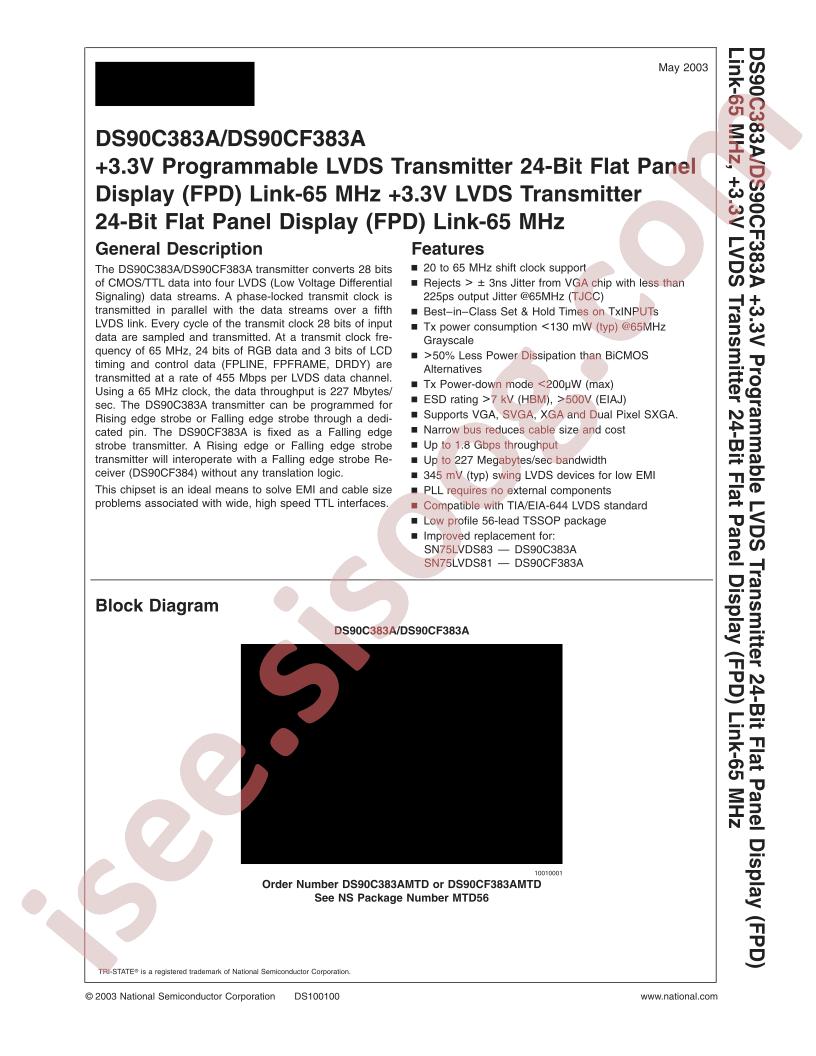 DS90C383AMTD