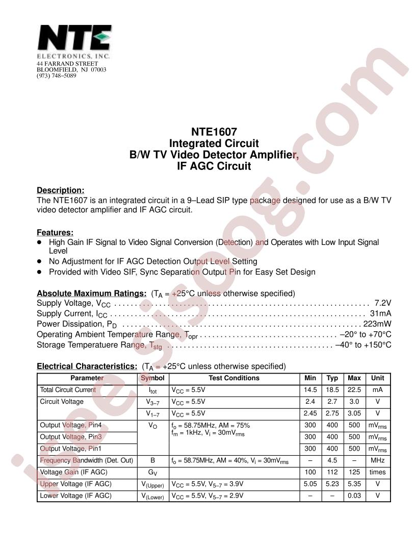 NTE1607