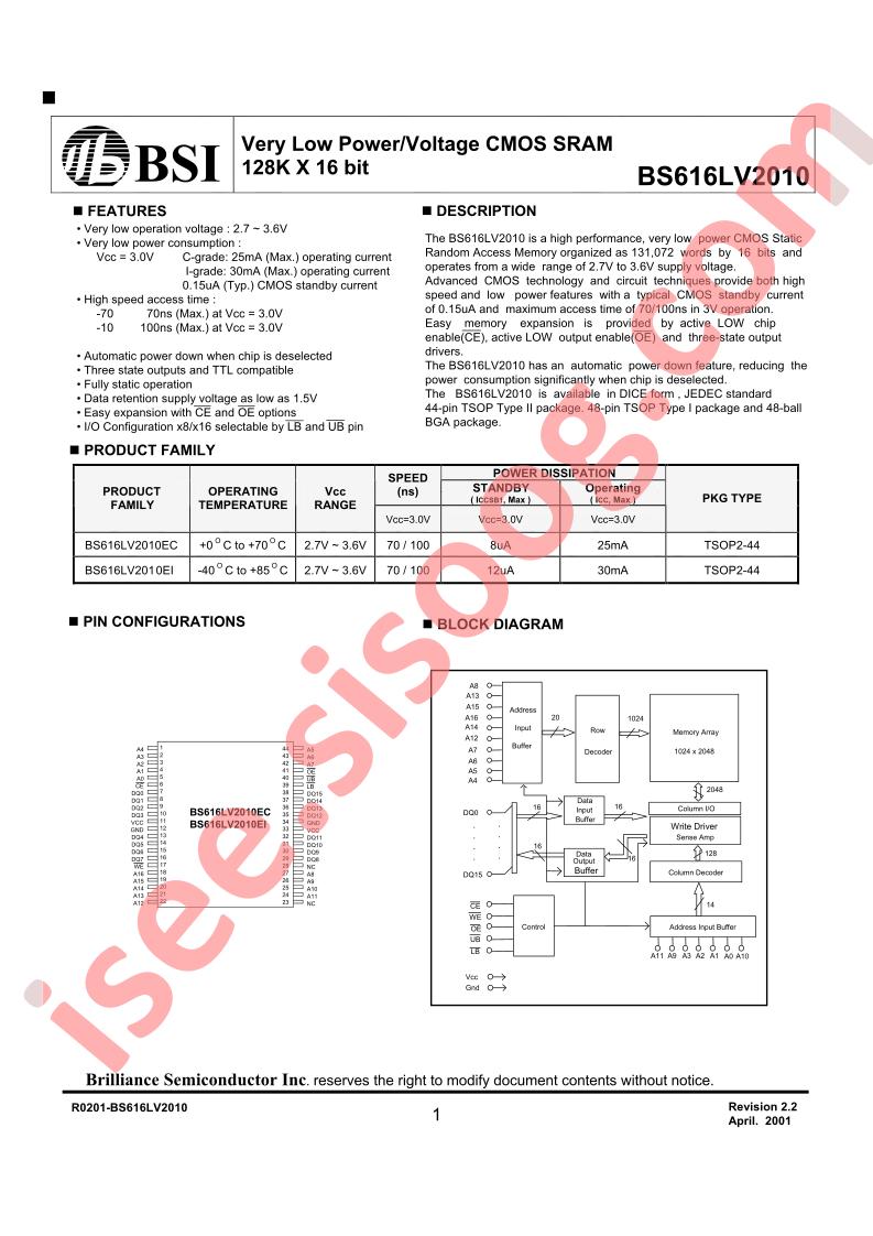 BS616LV2010