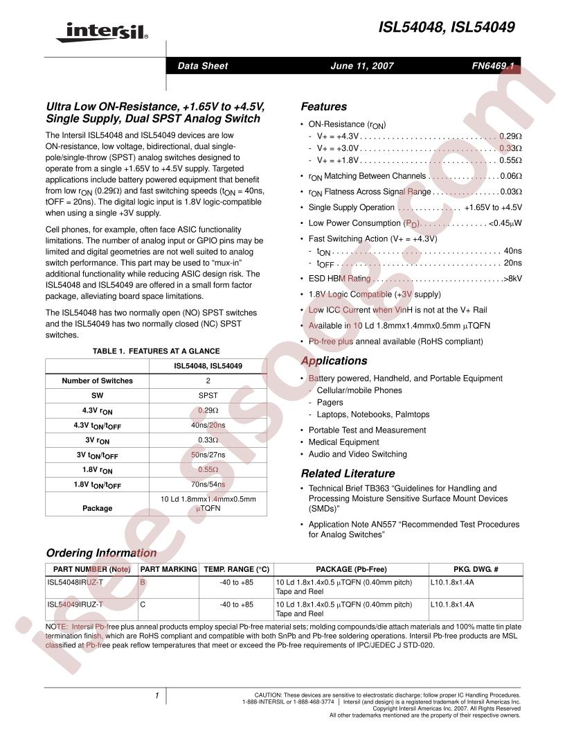 ISL54049IRUZ-T