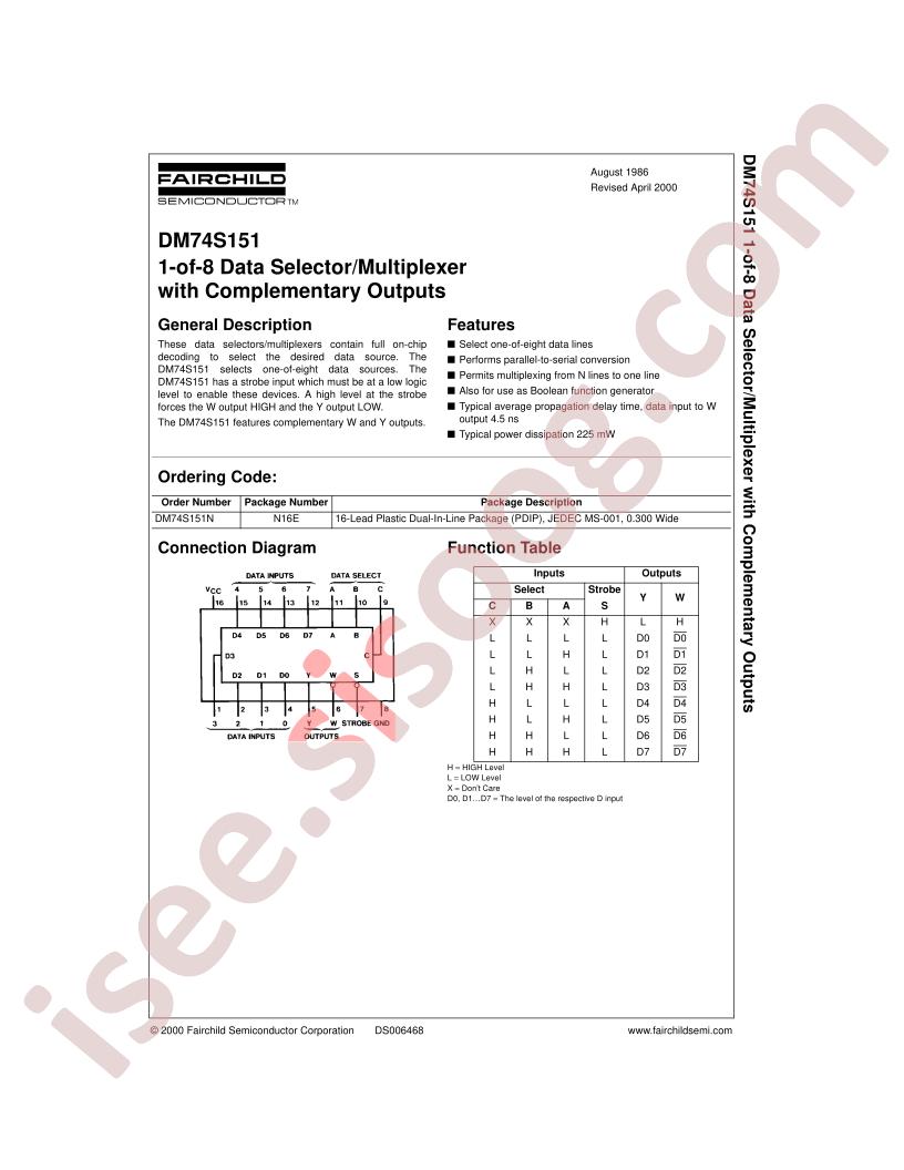 DM74S151
