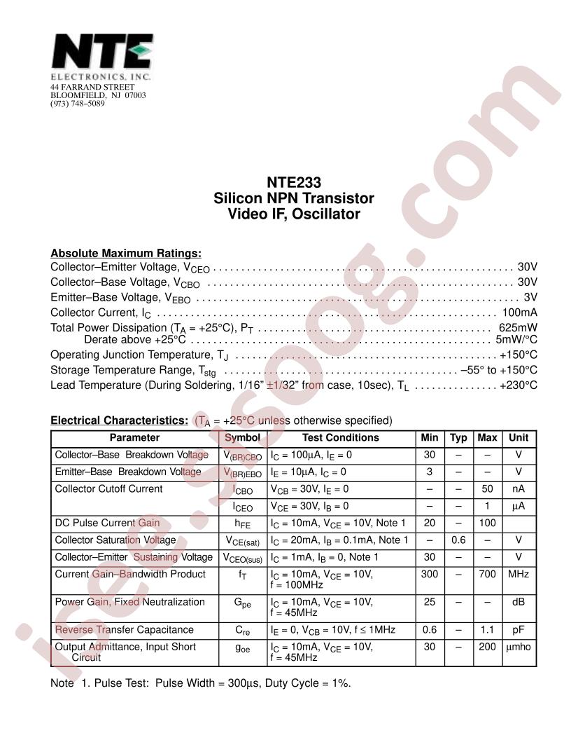 NTE233