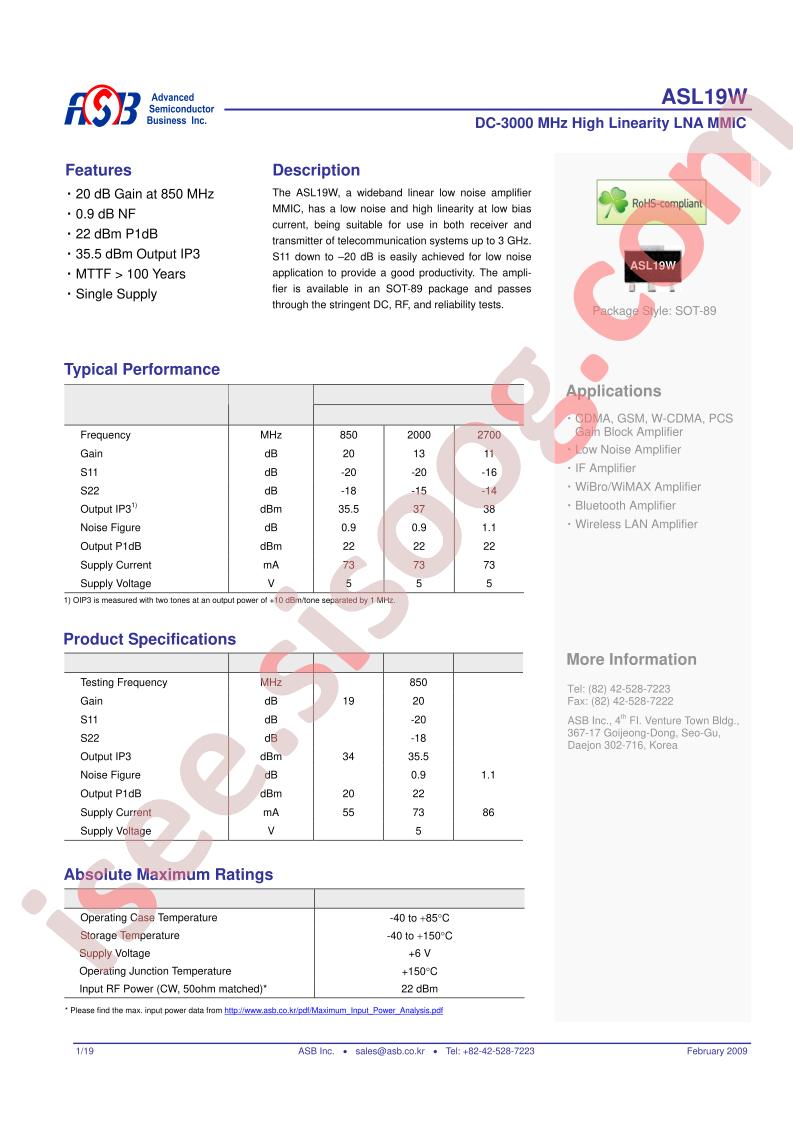 ASL19W