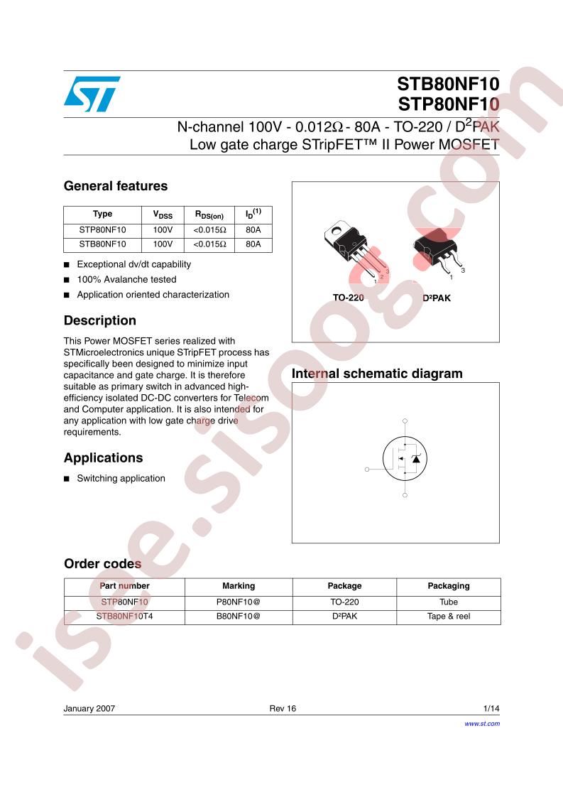 STB80NF10