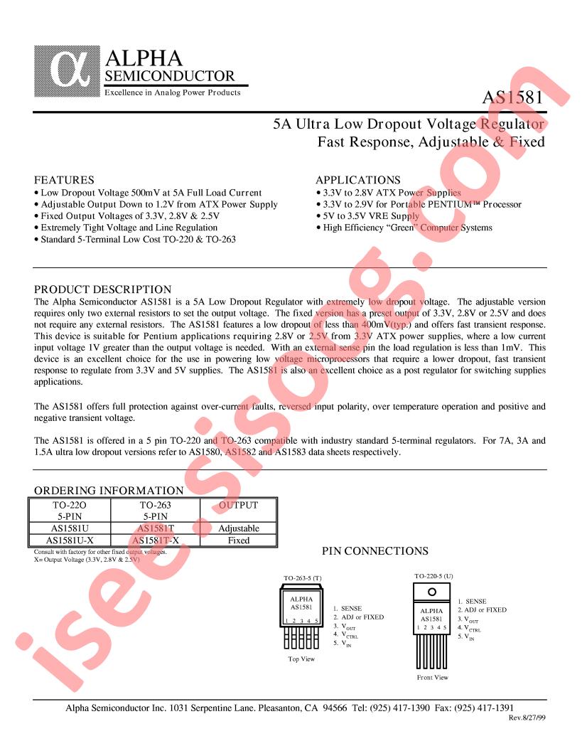 AS1581T-X