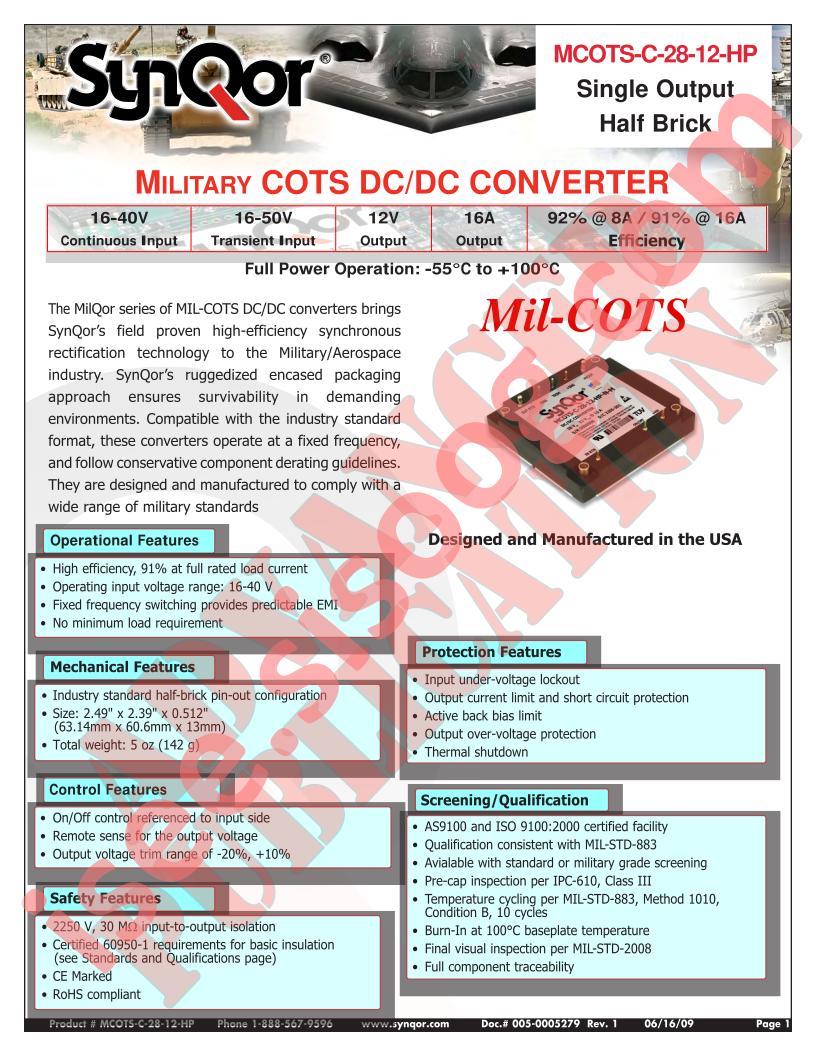 MCOTS-C-28-12-HP