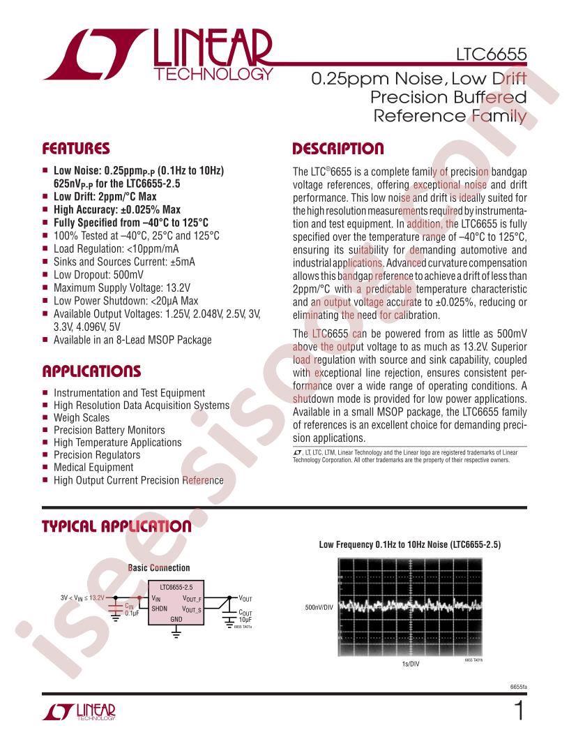 LTC6655BHMS8-4.096