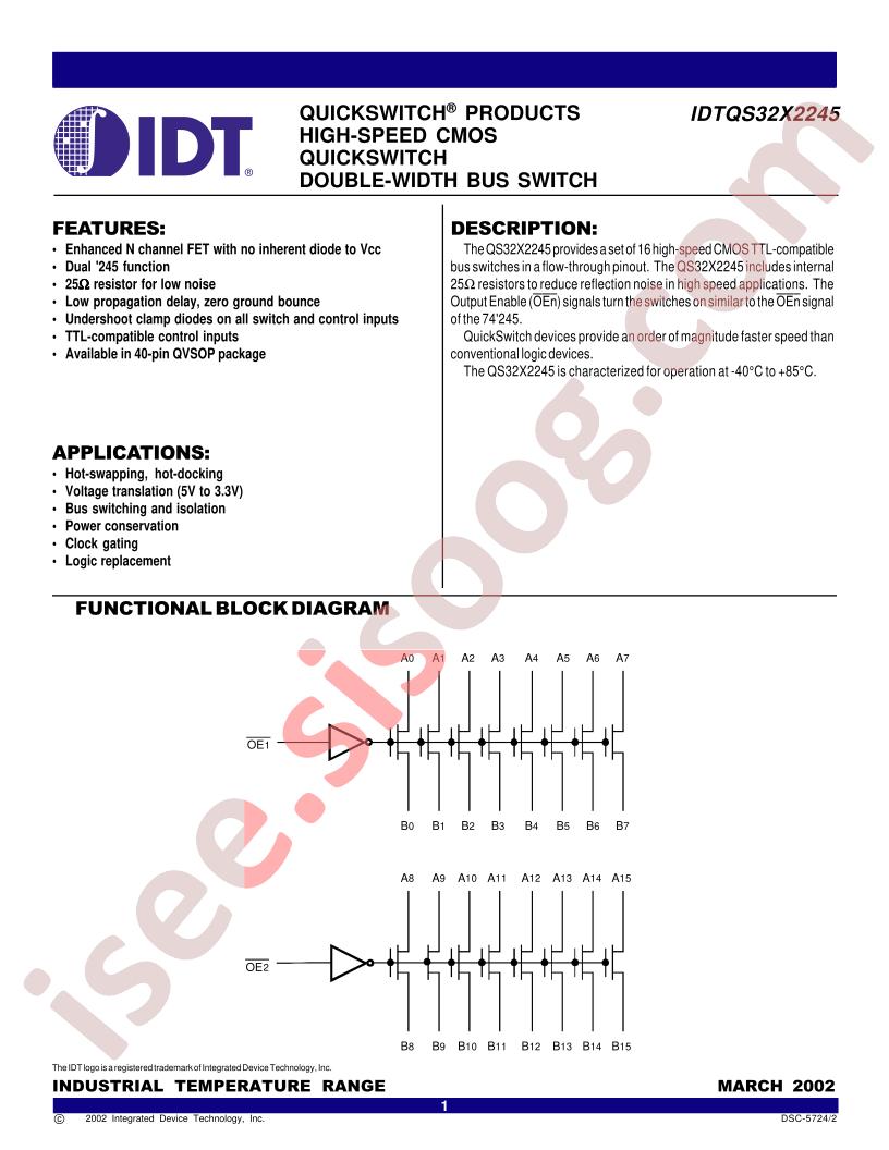 IDTQS32X2245