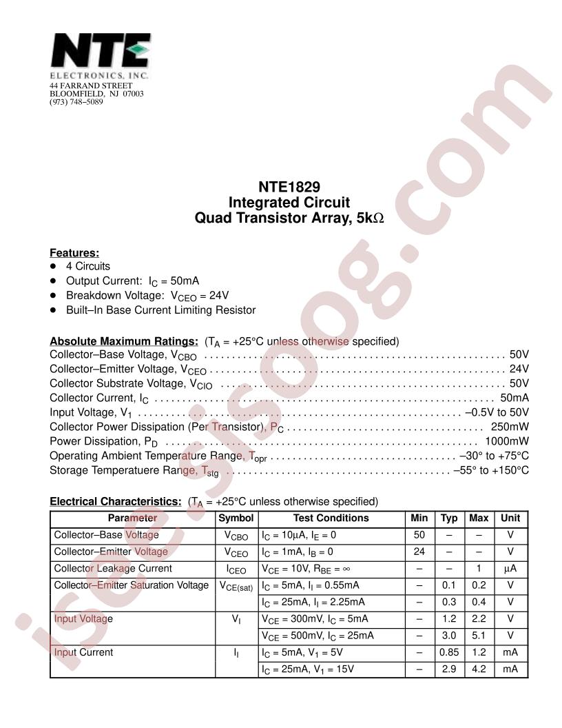 NTE1829