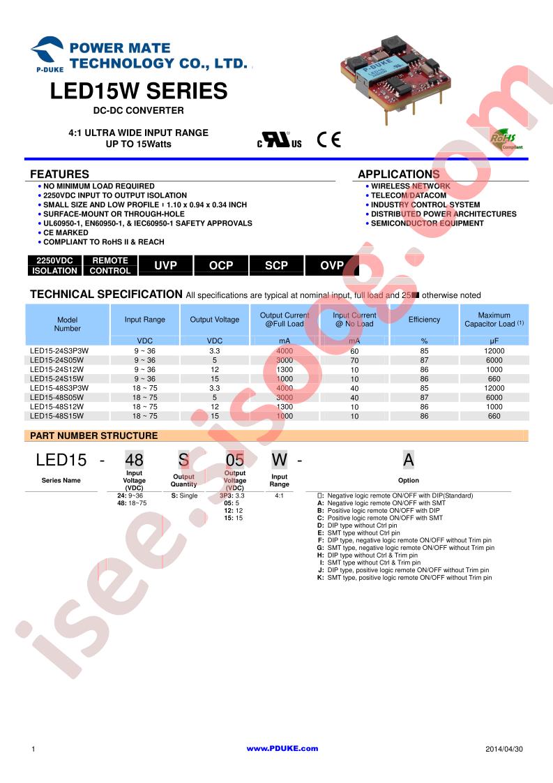 LED15-48S3P3W