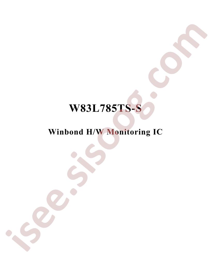 W83L785TS-S