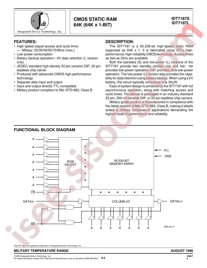 IDT7187L35DB