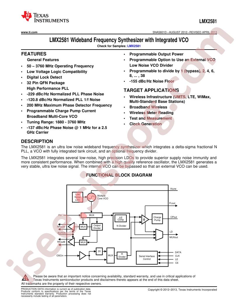 LMX2581