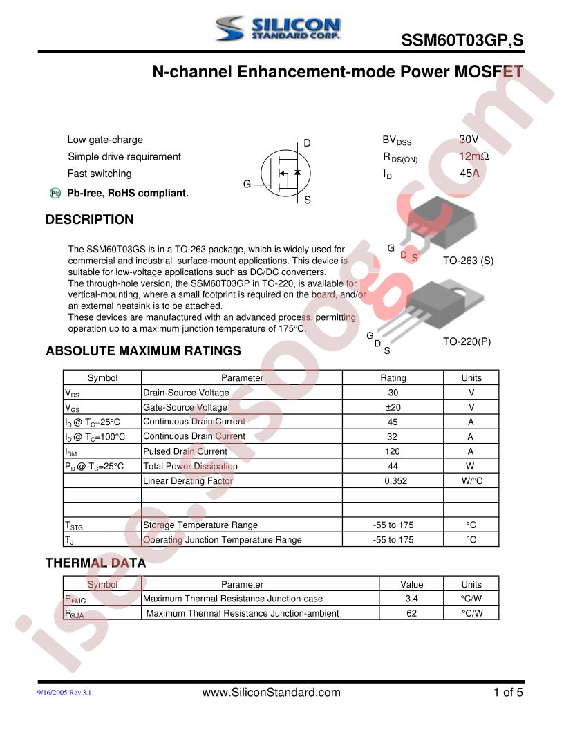 SSM60T03GP