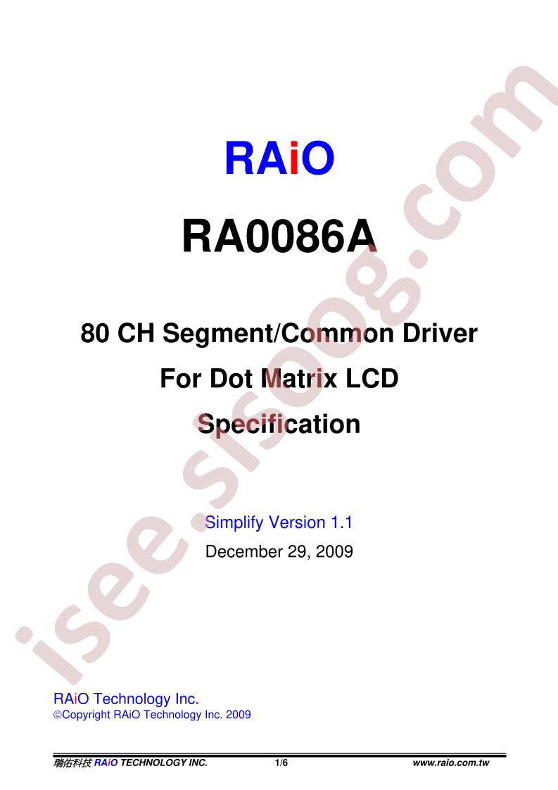 RA0086A