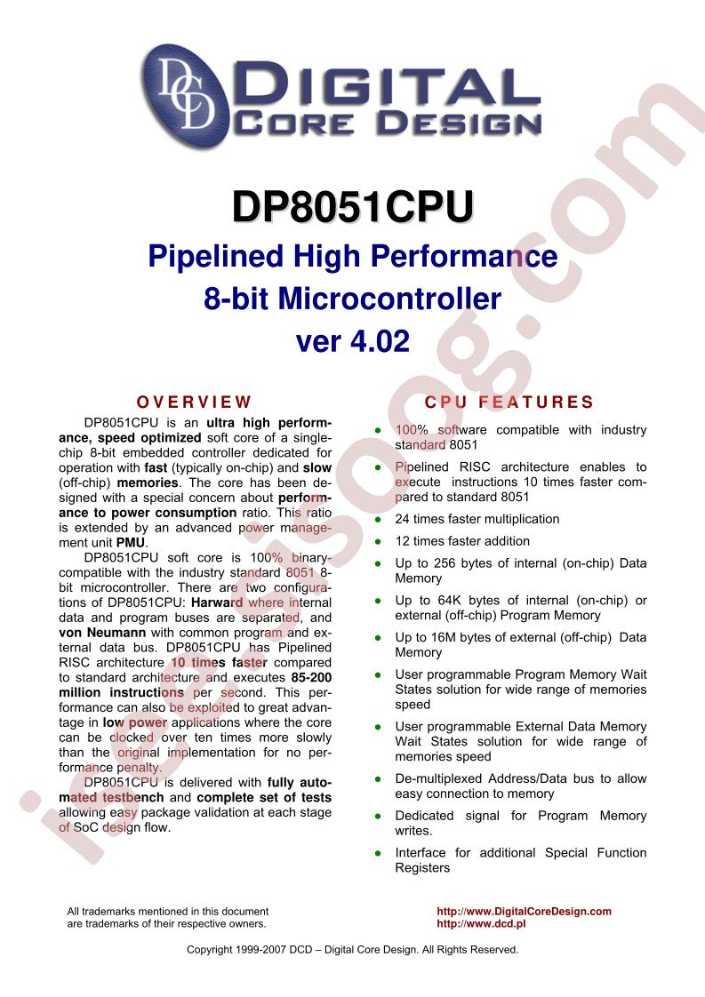 DP8051CPU
