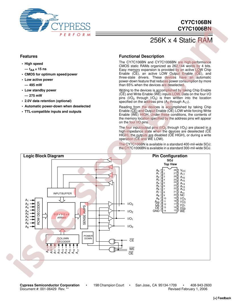 CY7C1006BN