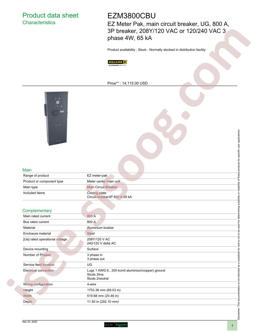 EZM3800CBU