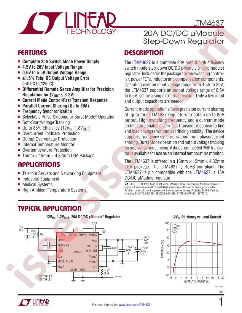 LTM4637EVPBF