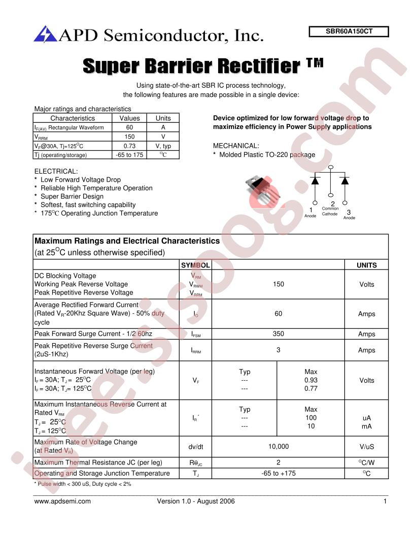 SBR60A150CT