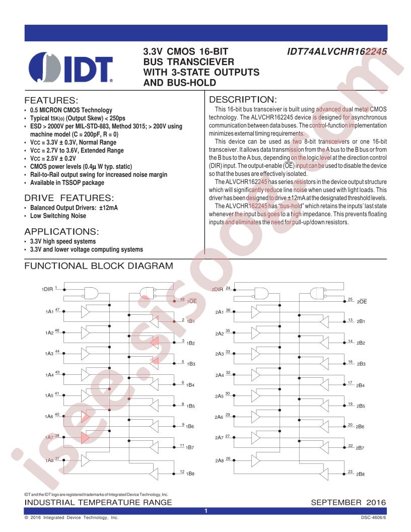 IDT74ALVCHR162245