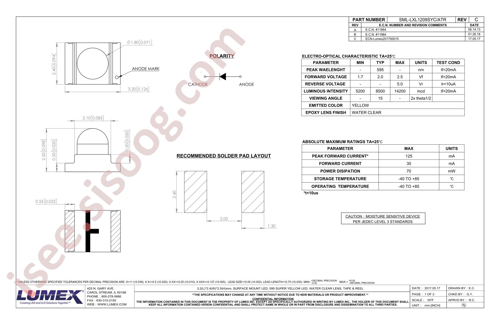 SML-LXL1209SYC-ATR