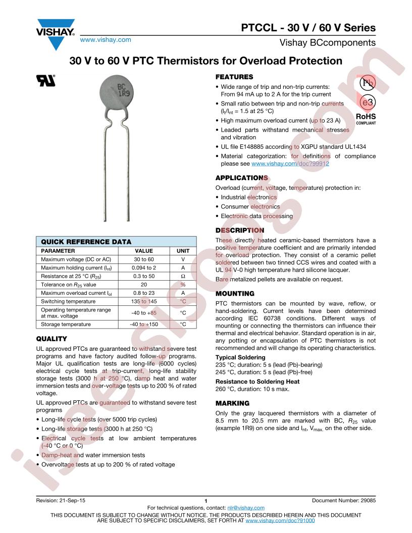 PTCCL-30V