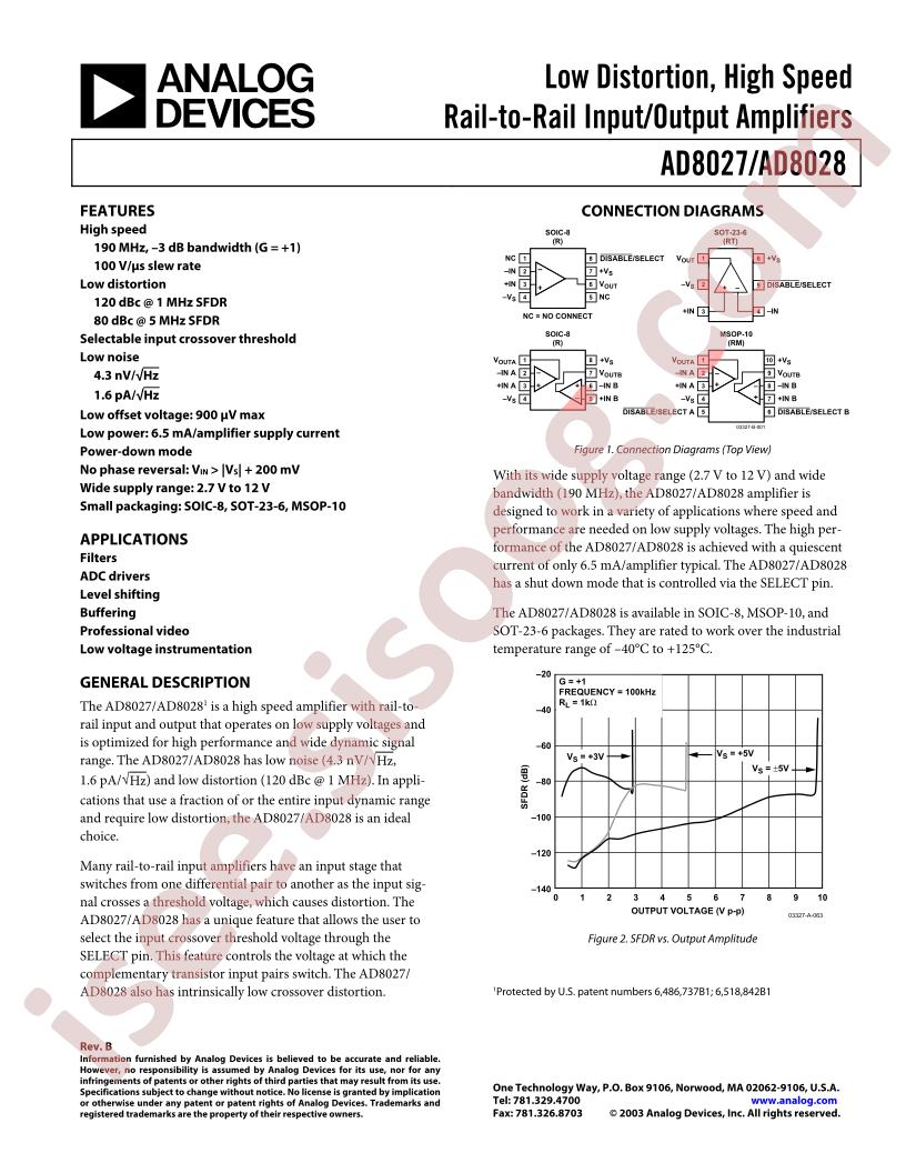 AD8027AR-REEL7