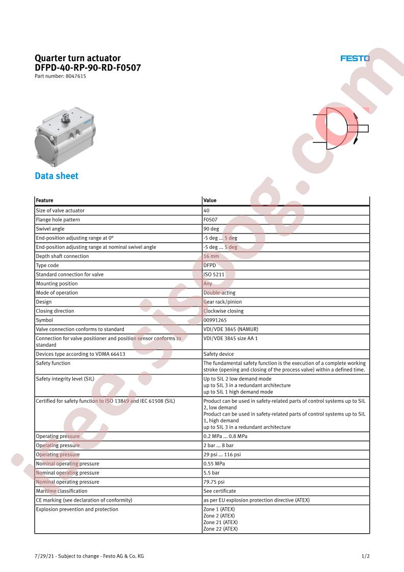 DFPD-40-RP-90-RD-F0507