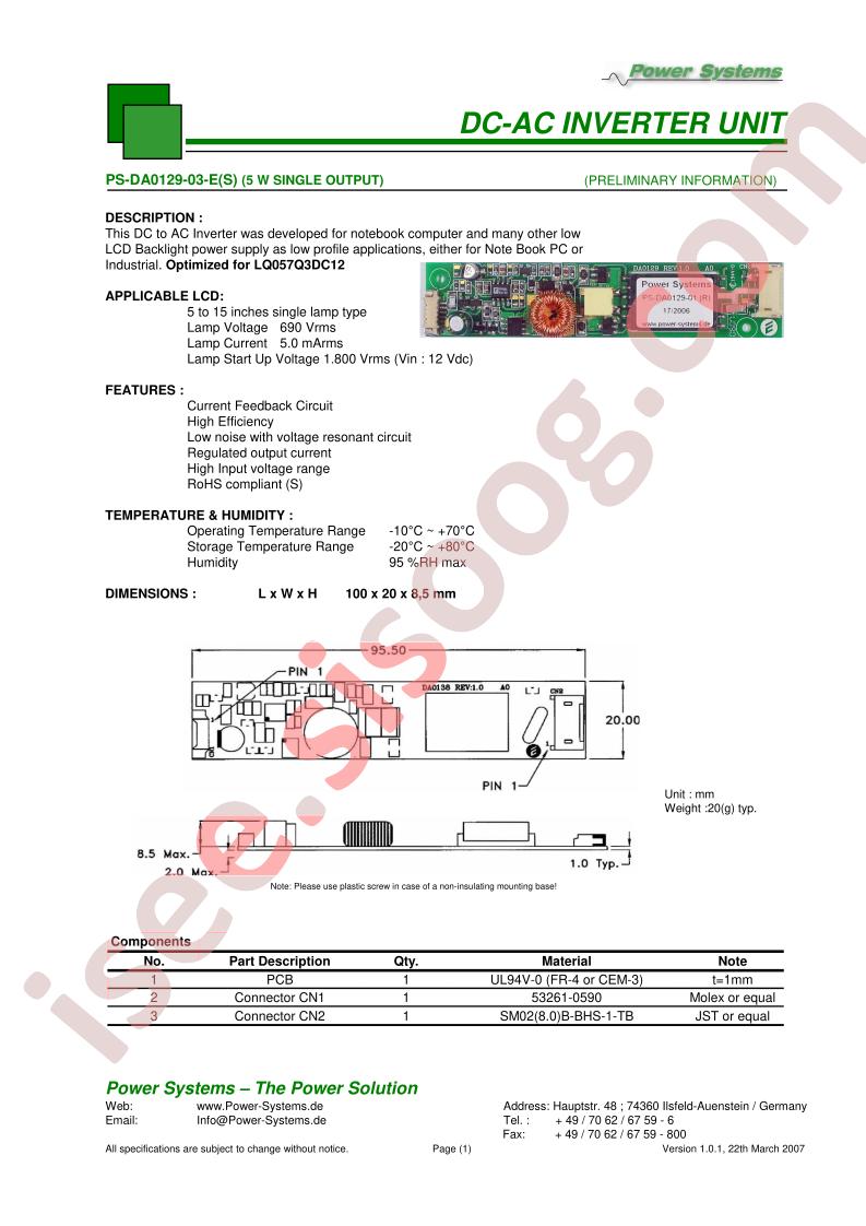 PS-DA0129-03-E