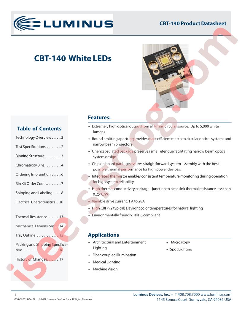 CBT-140-WDH