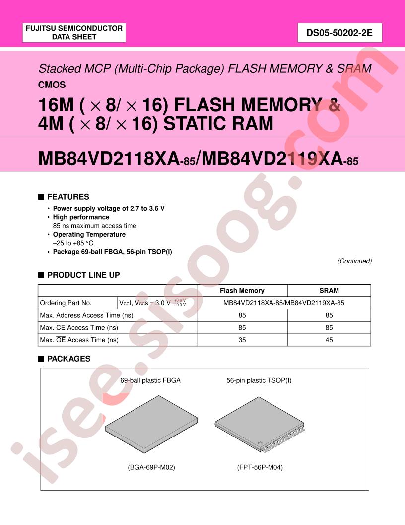 MB84VD2118XA
