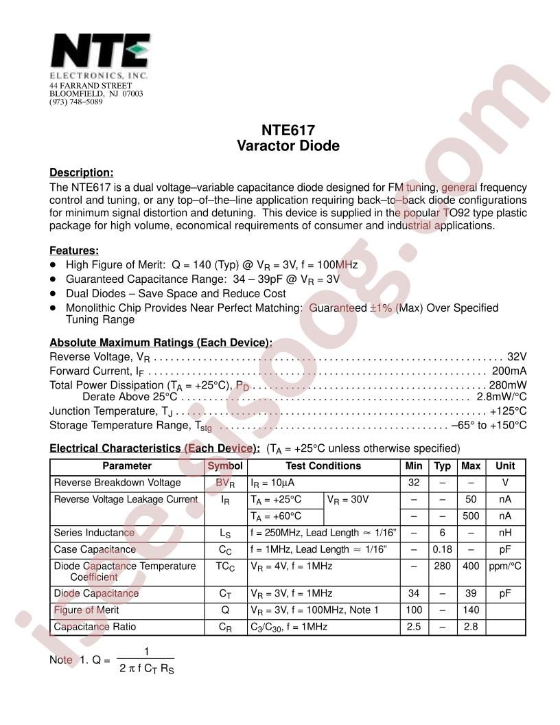 NTE617