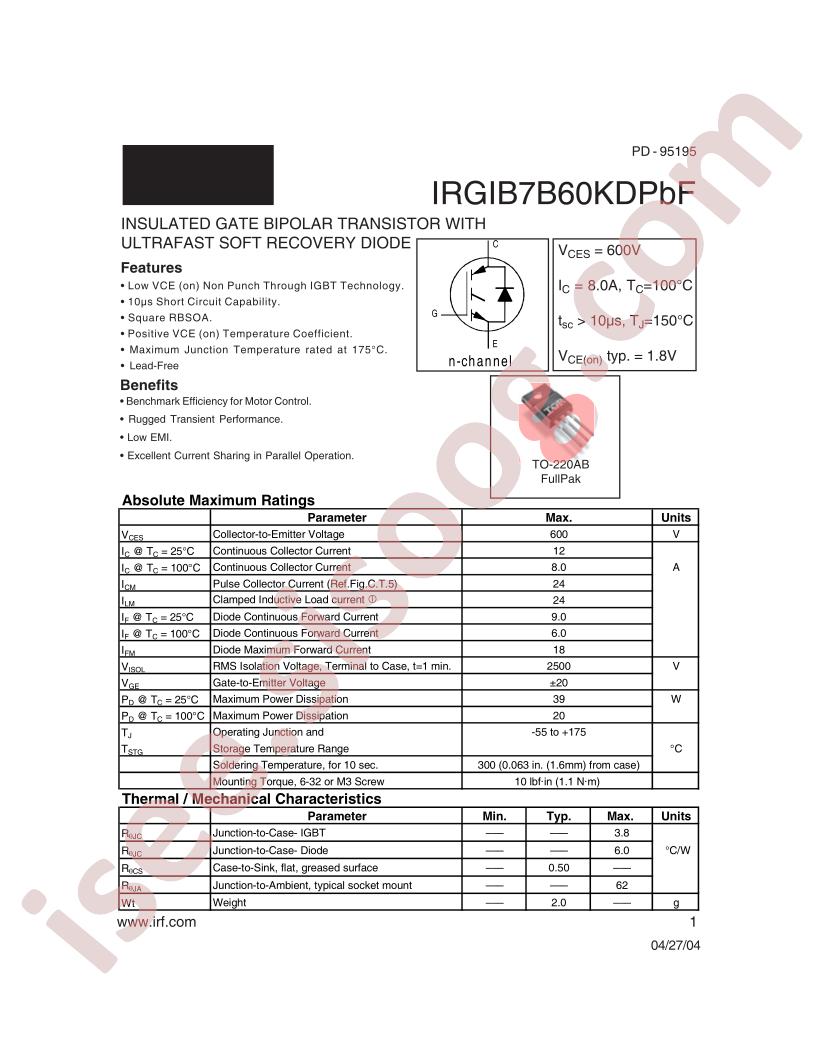 IRGIB7B60KDPBF